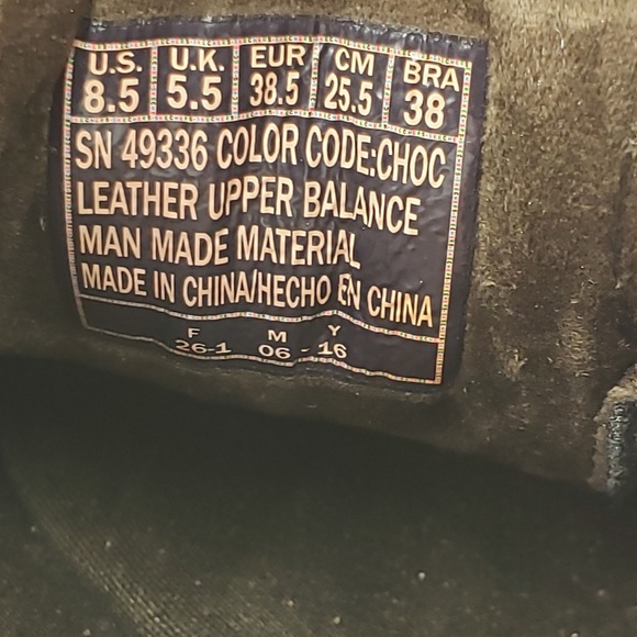 Skechers Brown Leather Comfort Walking Shoes 8.5 - Picture 7 of 8